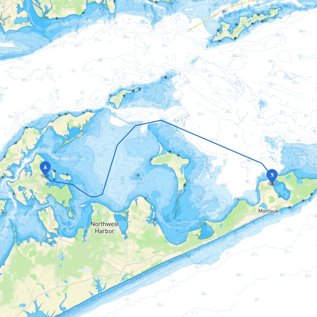 Shelter Island to Montauk