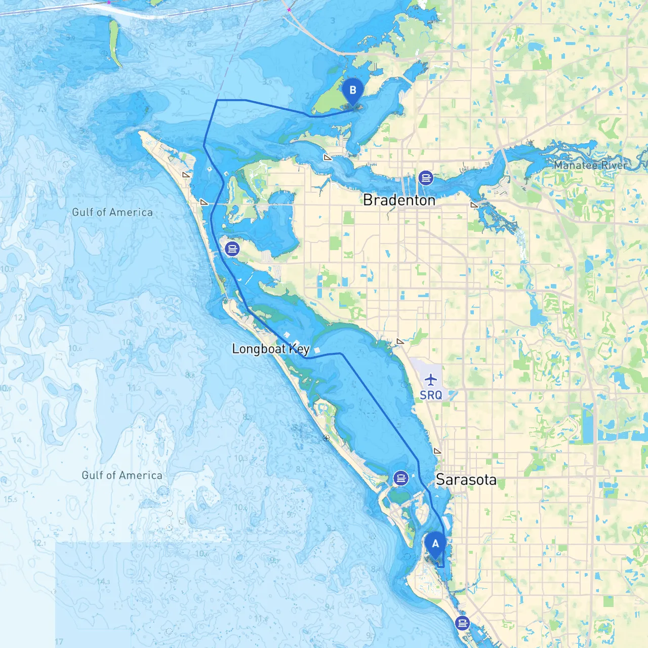 Siesta Key to Bradenton