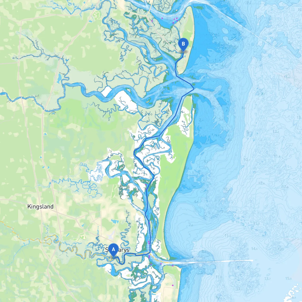 St. Marys to Jekyll Island