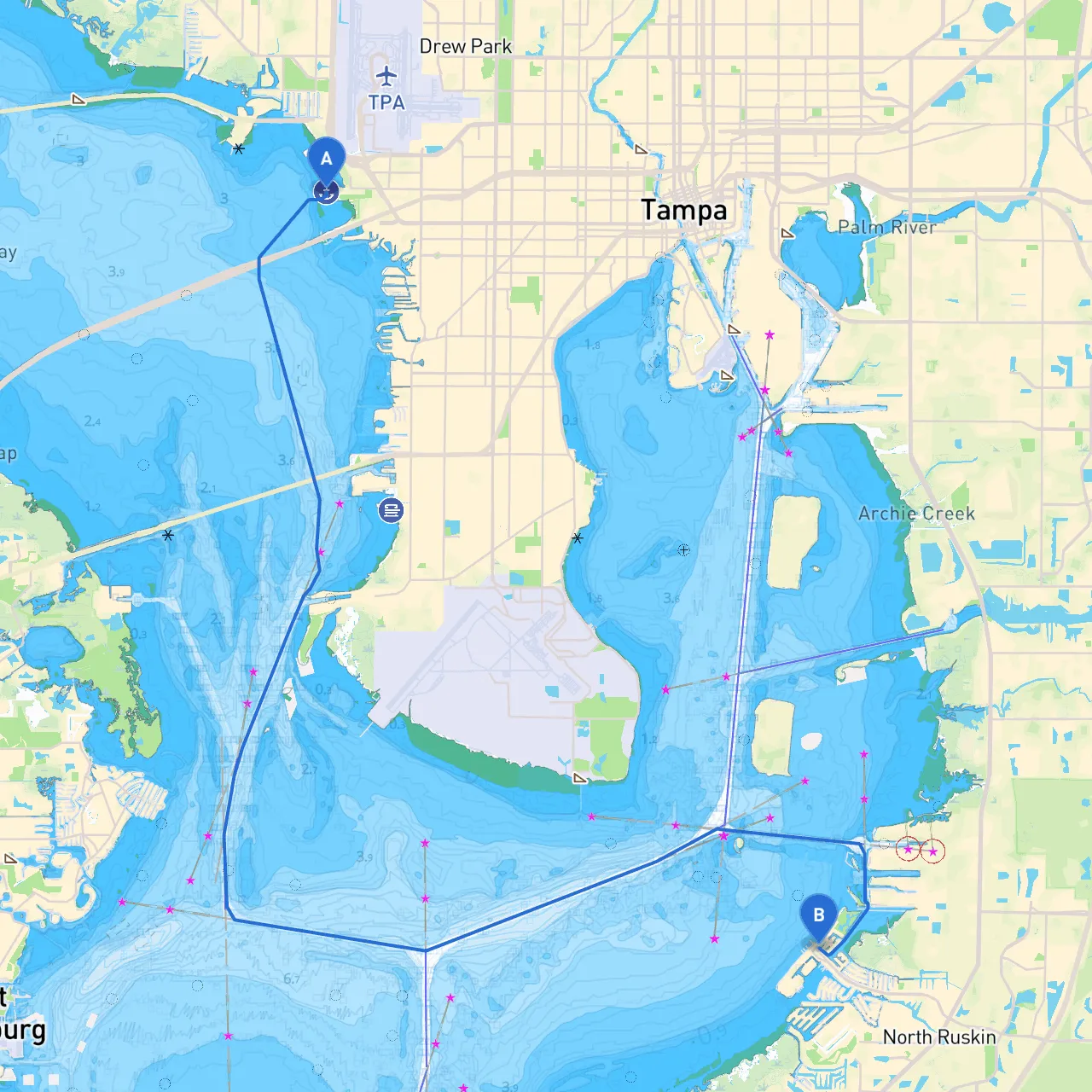 Tampa to Apollo Beach