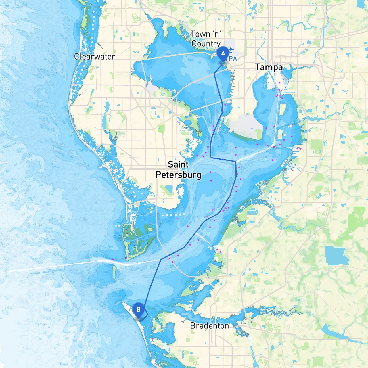 Tampa to Holmes Beach