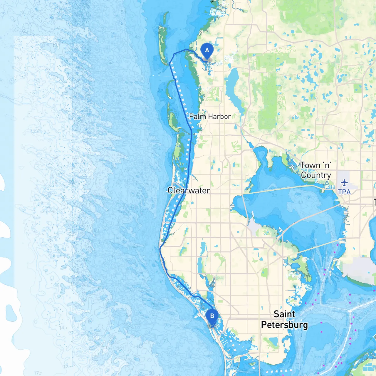 Tarpon Springs to St. Pete Beach