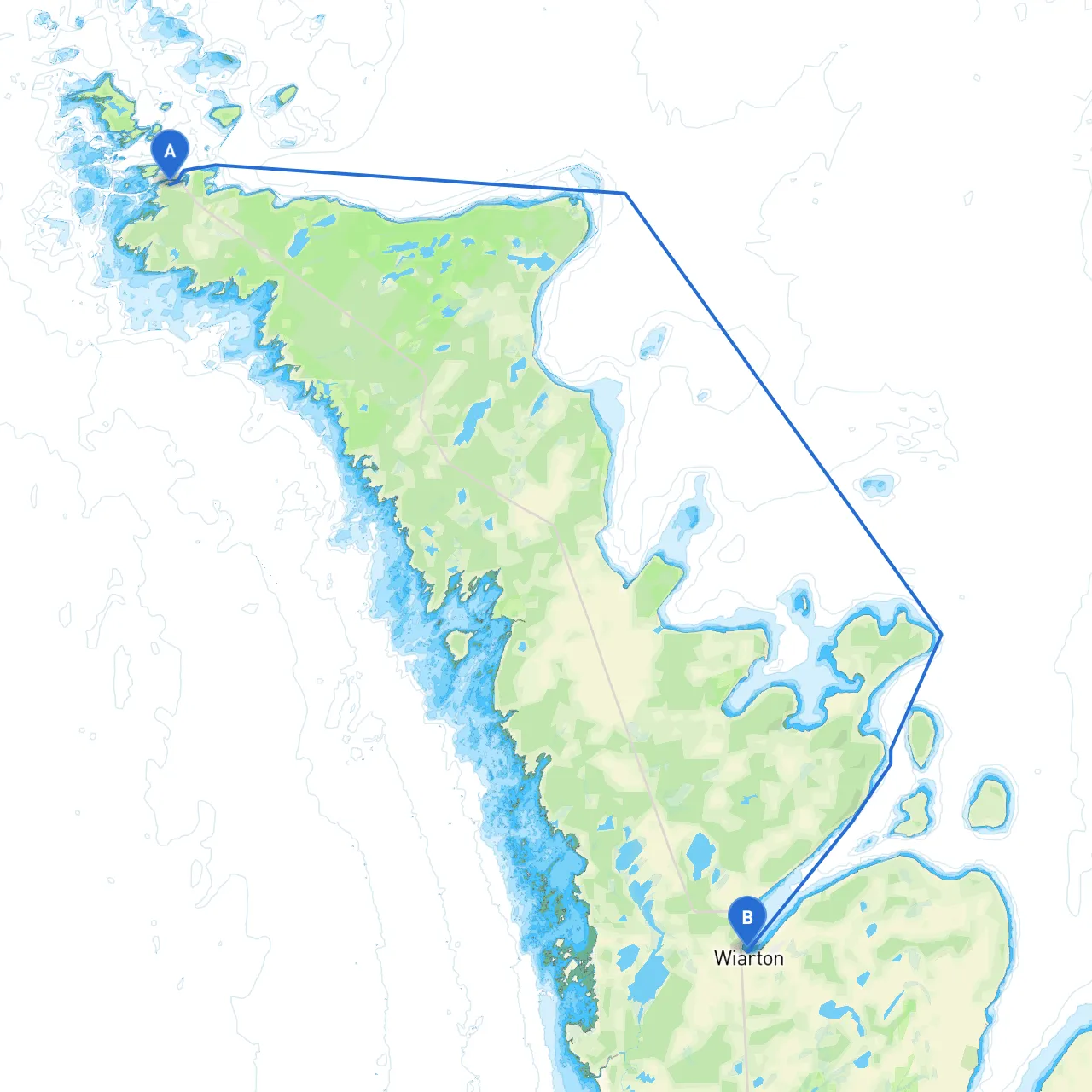 Tobermory to Wiarton