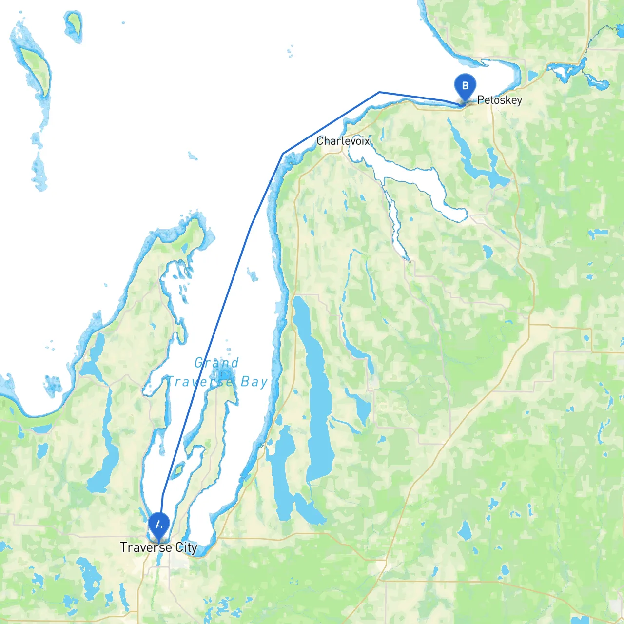 Traverse City to Bay Harbor