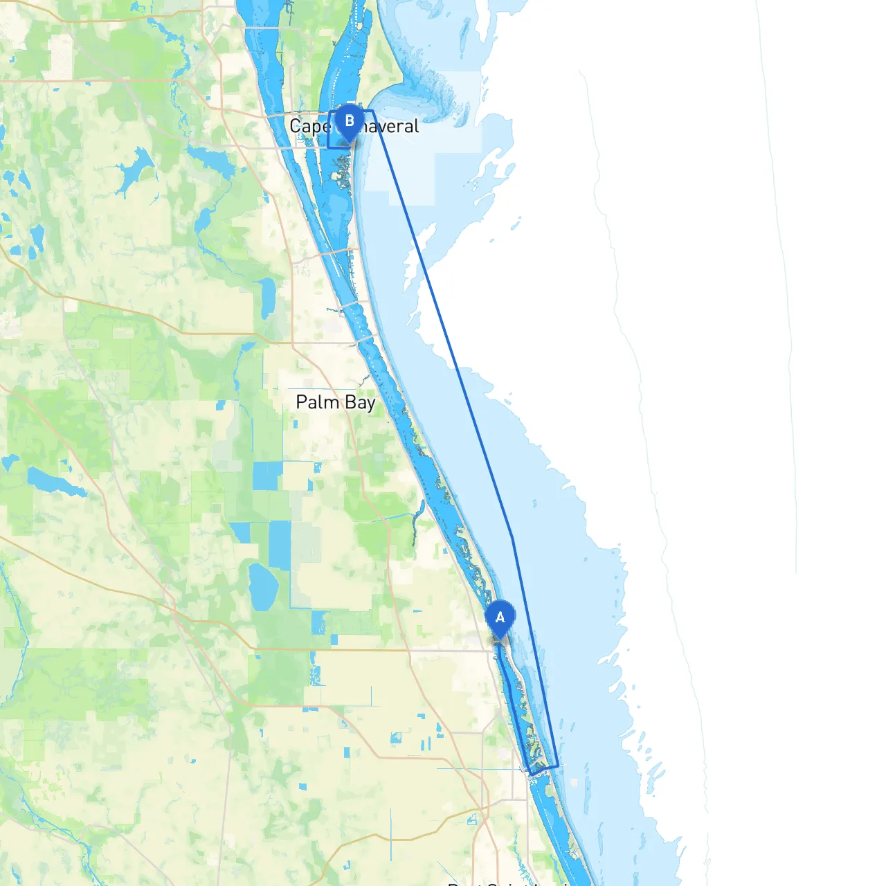 Vero Beach to Cocoa Beach