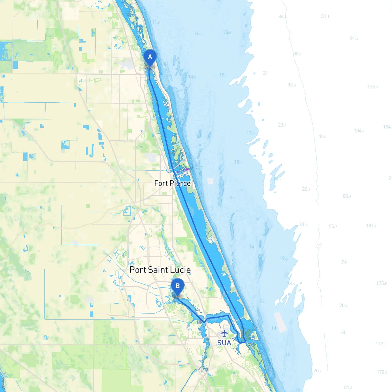 Vero Beach to Port St. Lucie