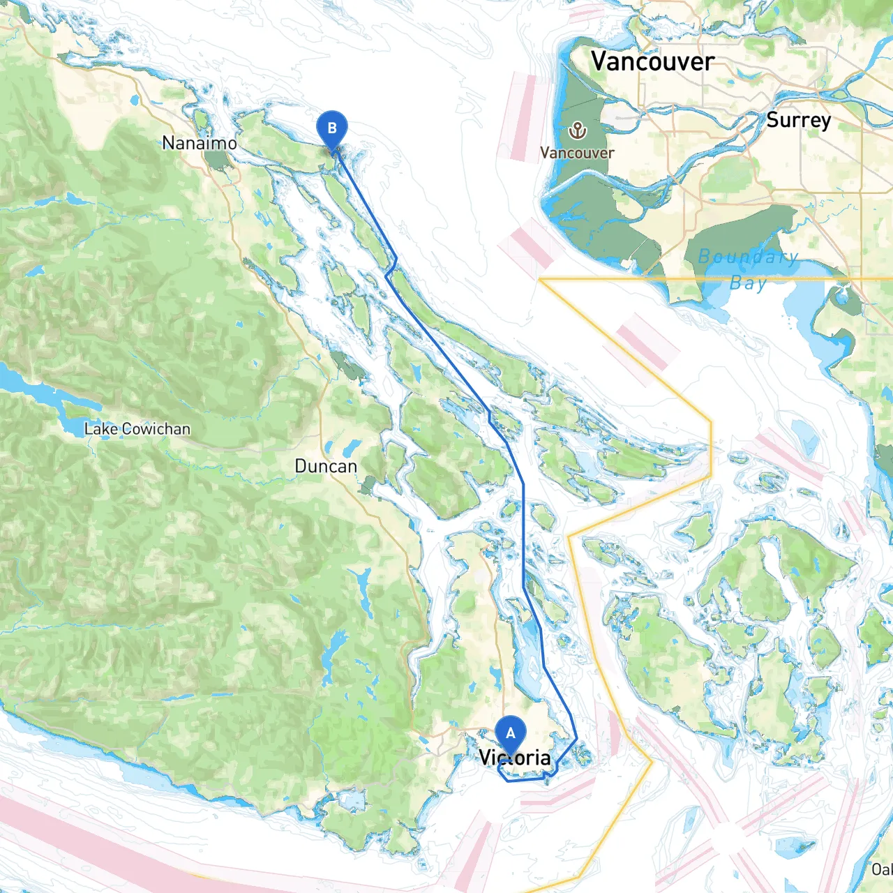 Victoria to Gabriola Island