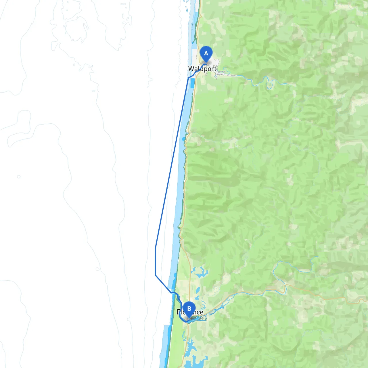 Waldport to Florence