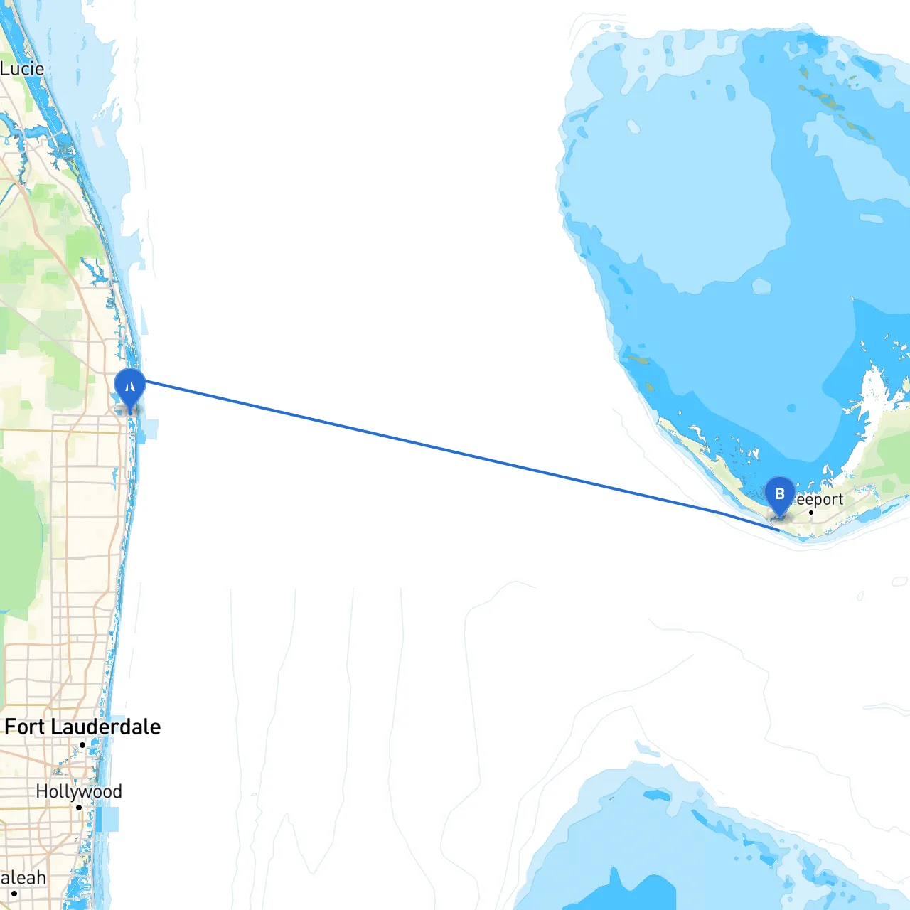 West Palm Beach to Freeport