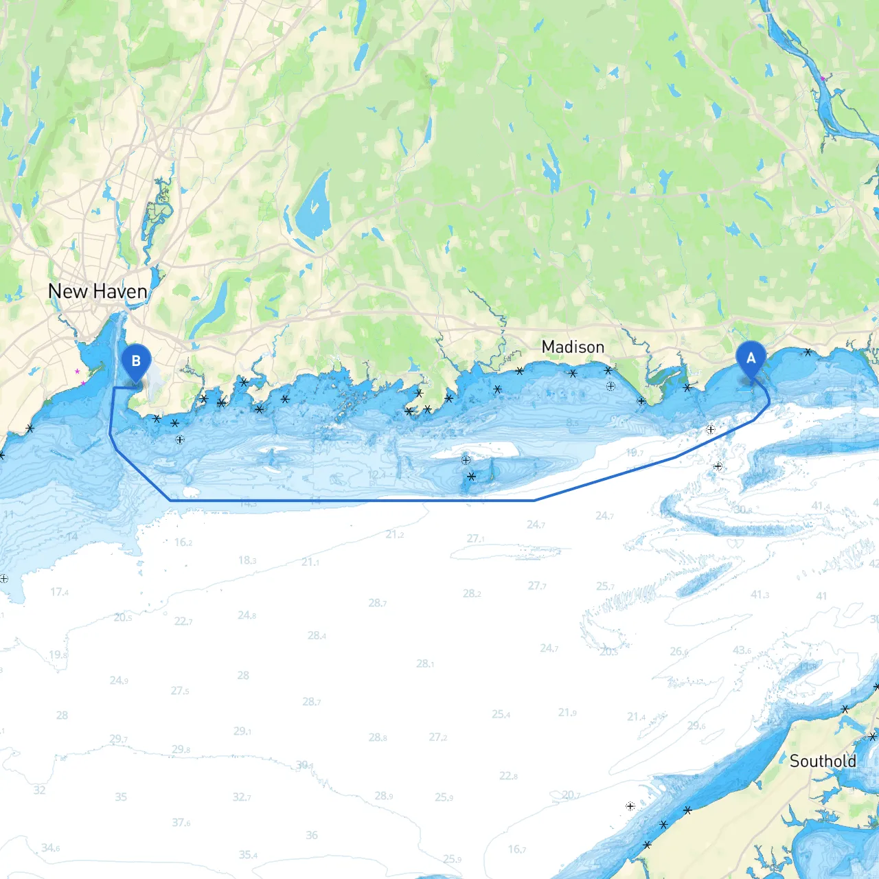 Westbrook to New Haven