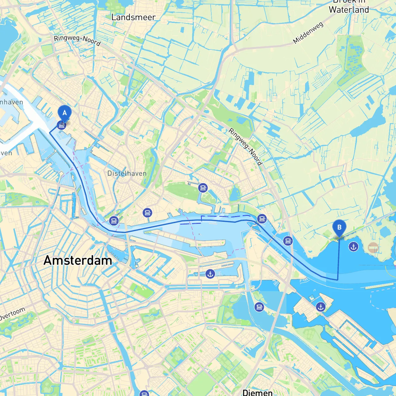 Amsterdam to Durgerdam