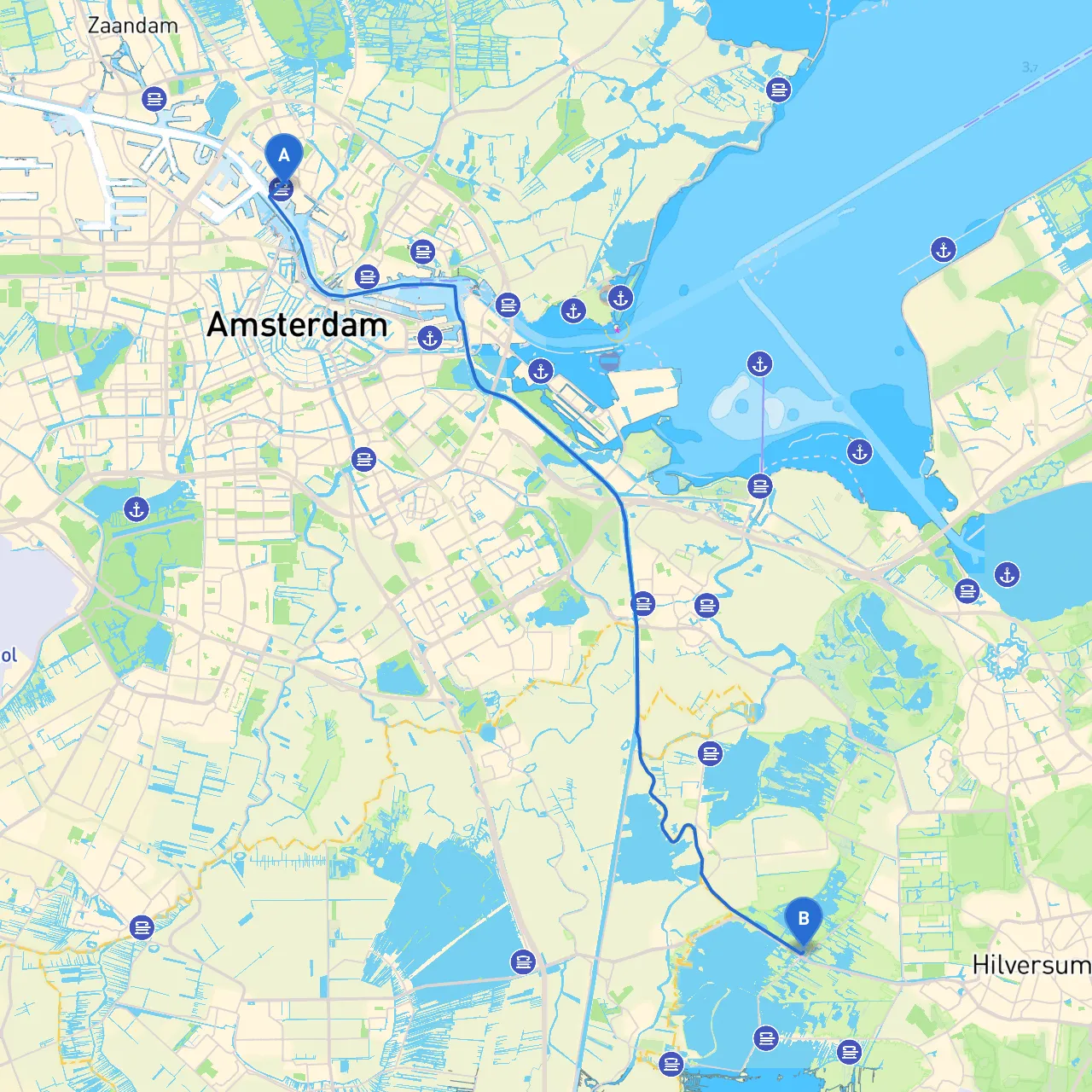 Amsterdam to Kortenhoef