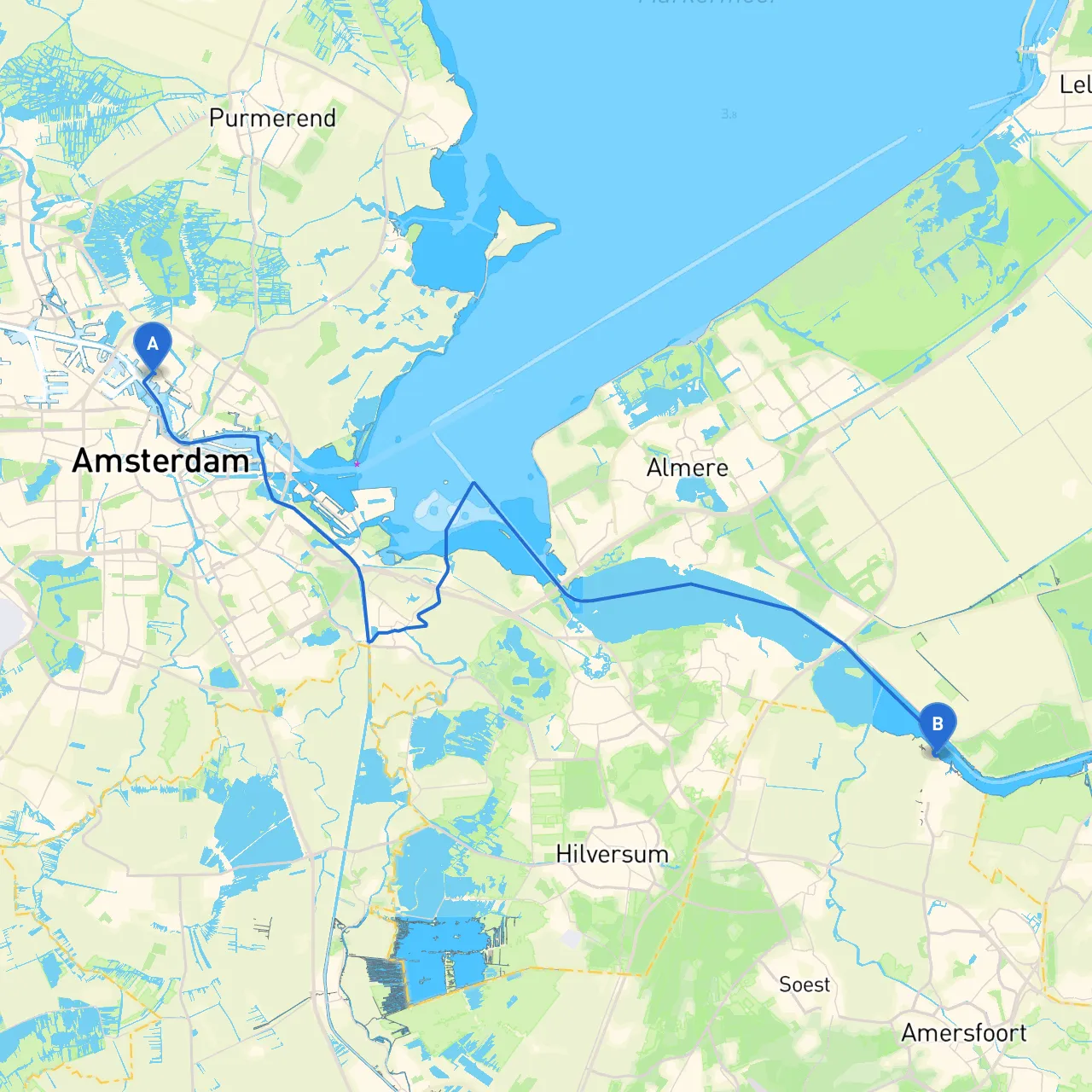 Amsterdam to Spakenburg