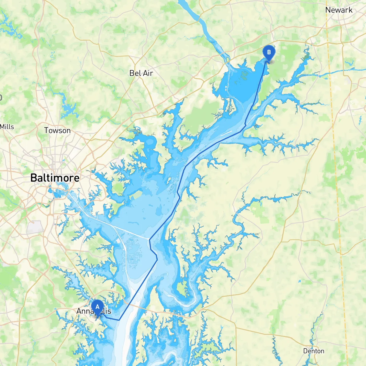 Annapolis to North East