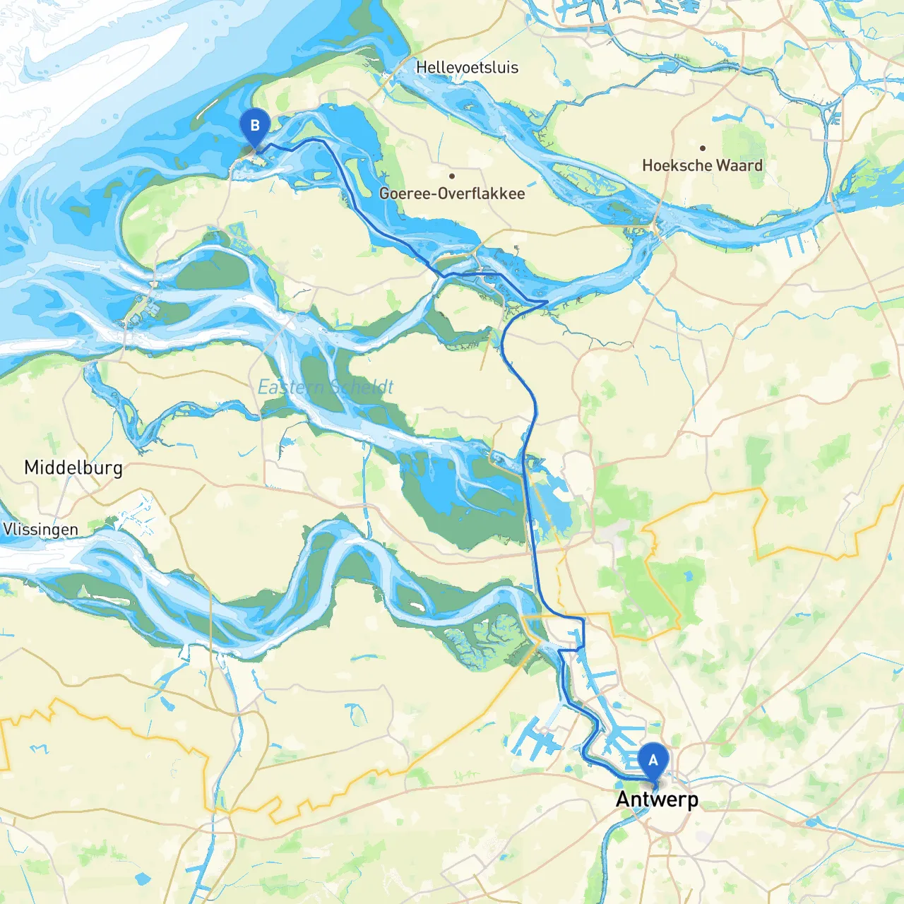 Antwerpen to Ouddorp