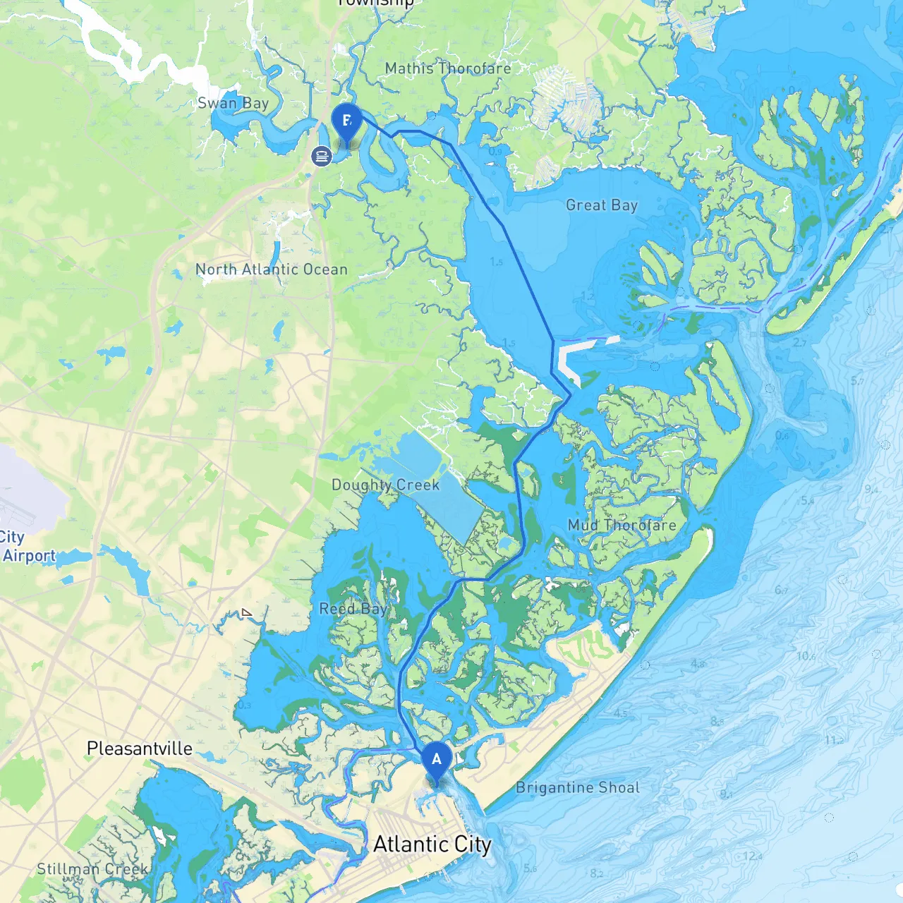 Atlantic City to Port Republic