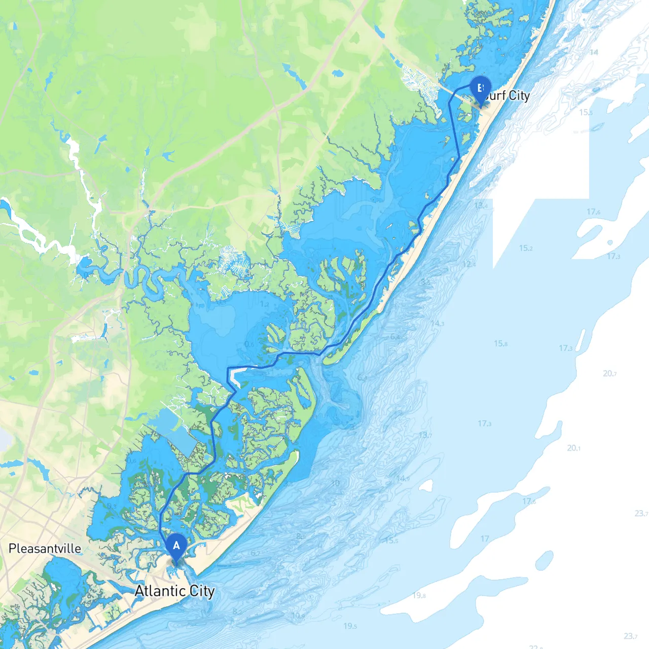 Atlantic City to Ship Bottom