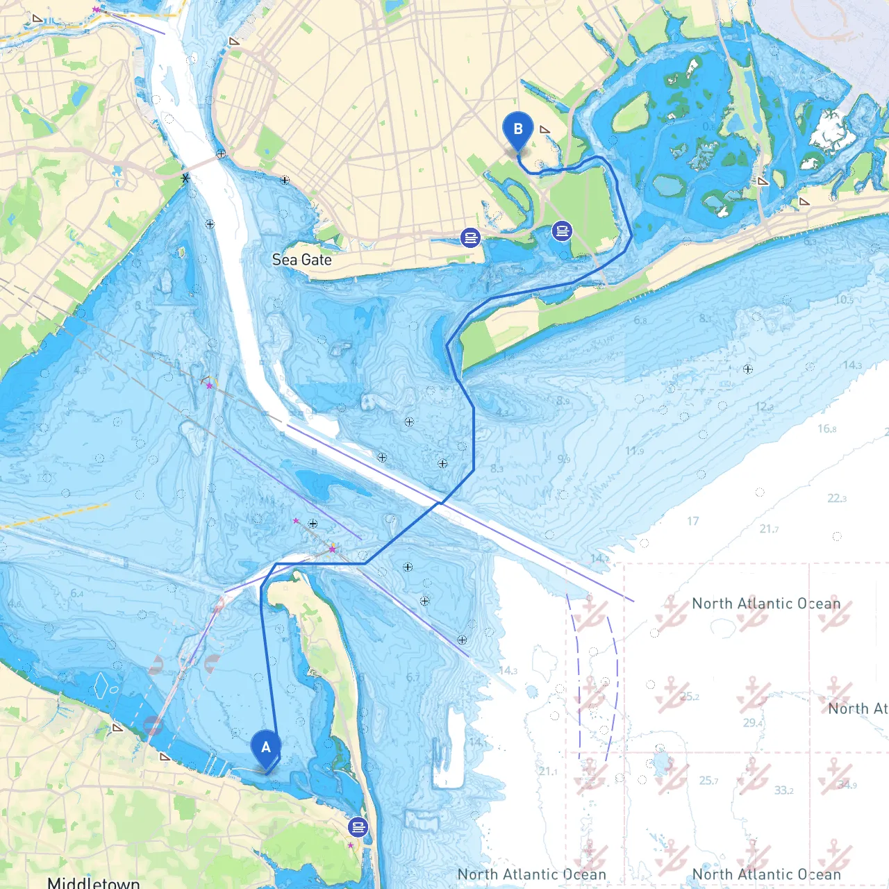 Atlantic Highlands to Brooklyn