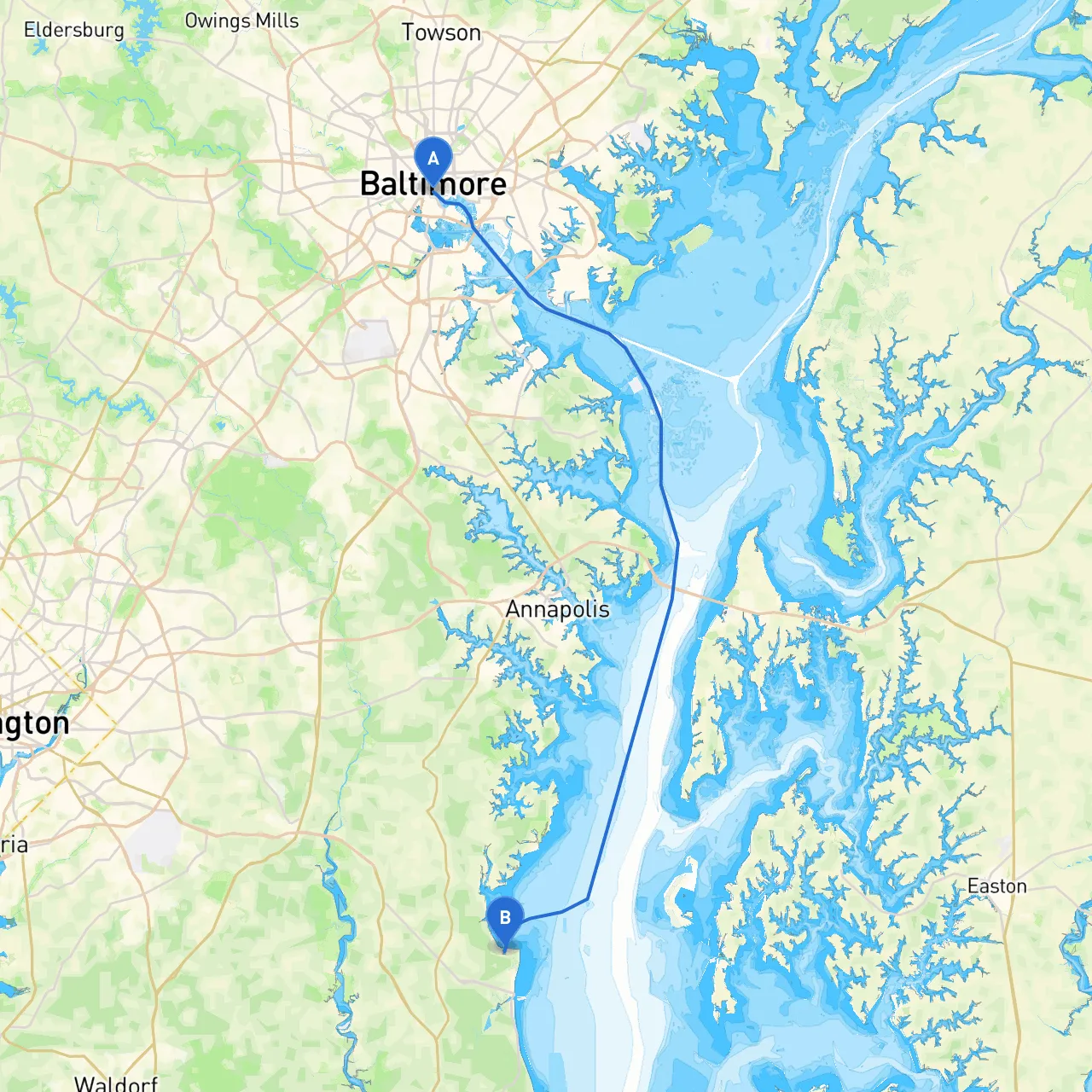 Baltimore to North Beach