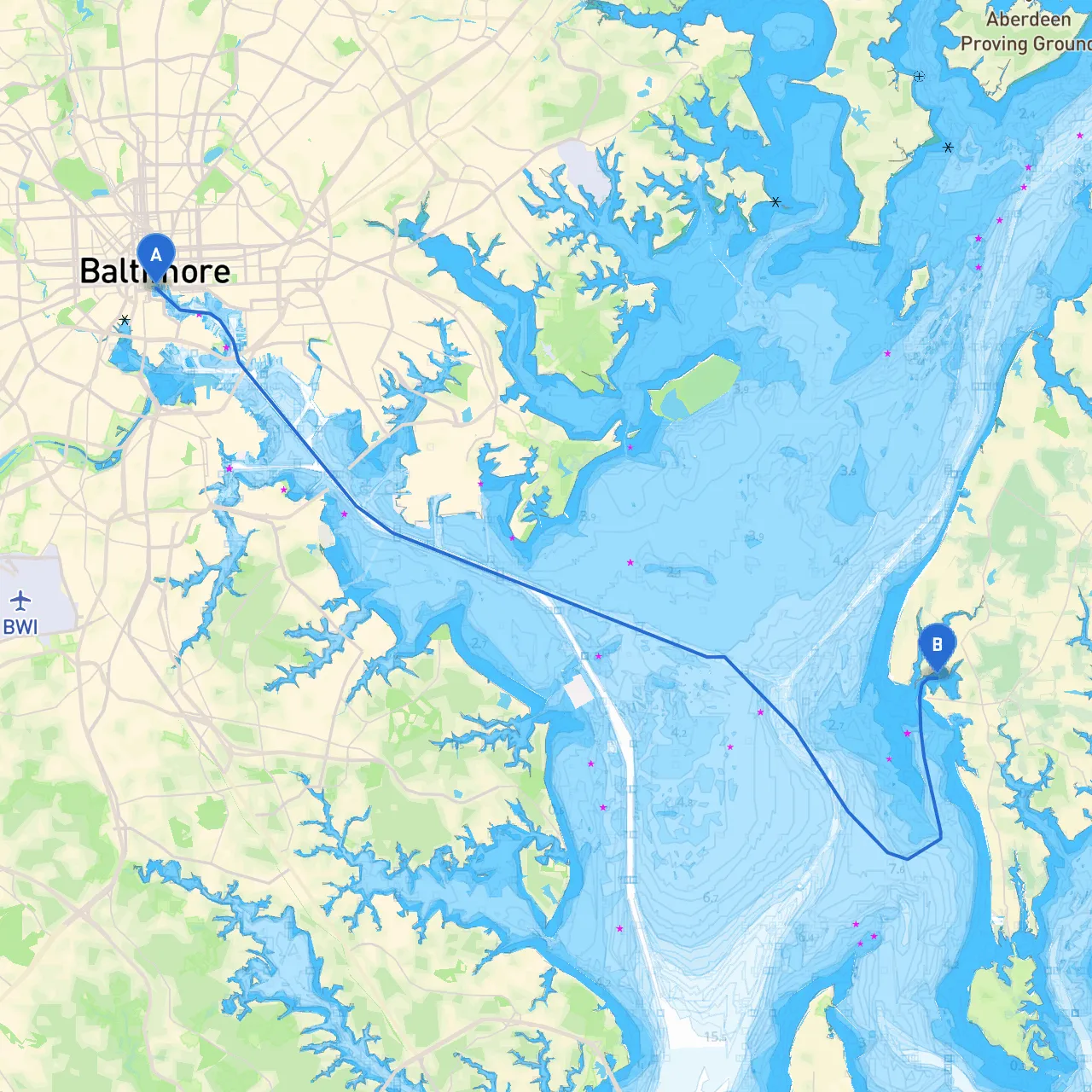 Baltimore to Rock Hall