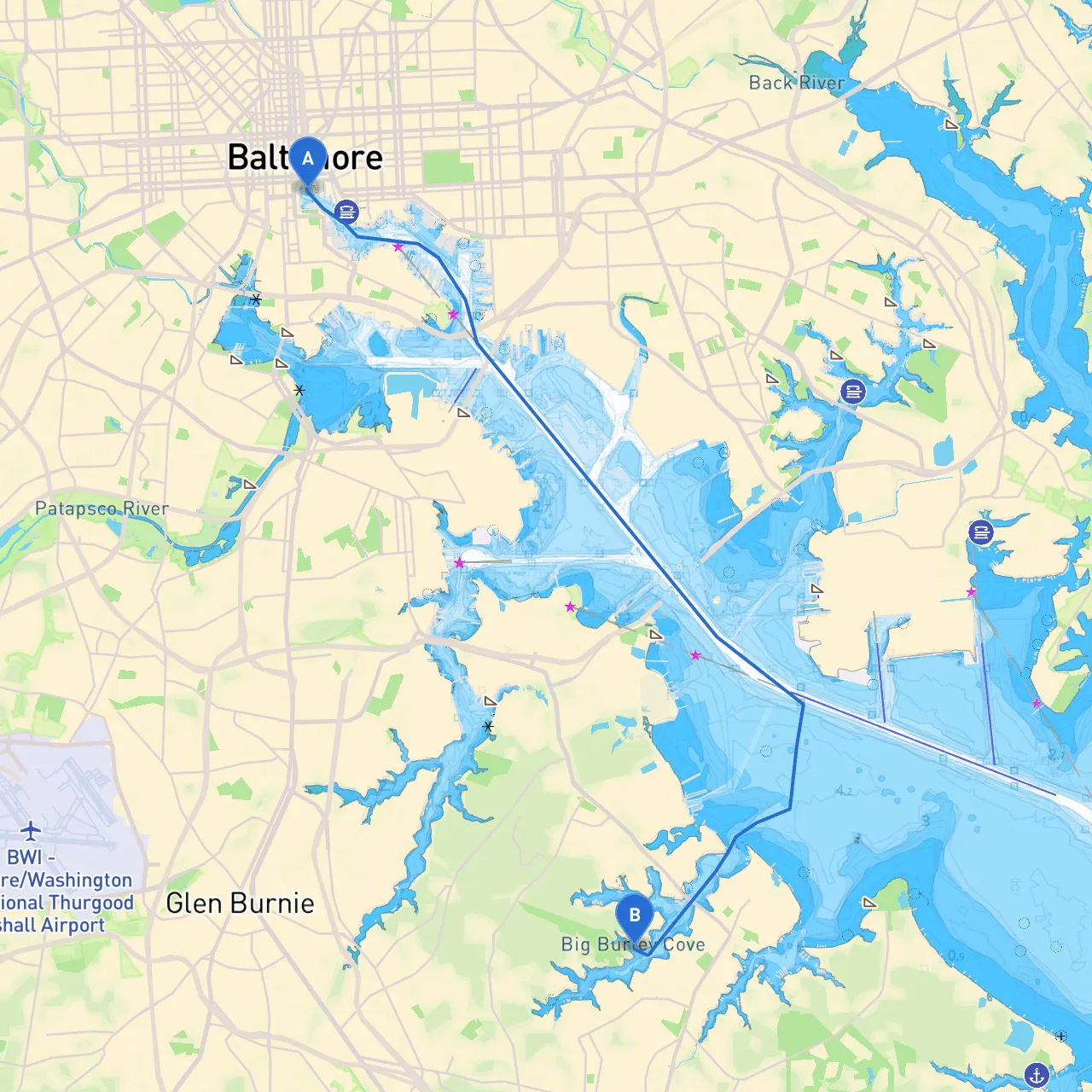 Baltimore to Pasadena