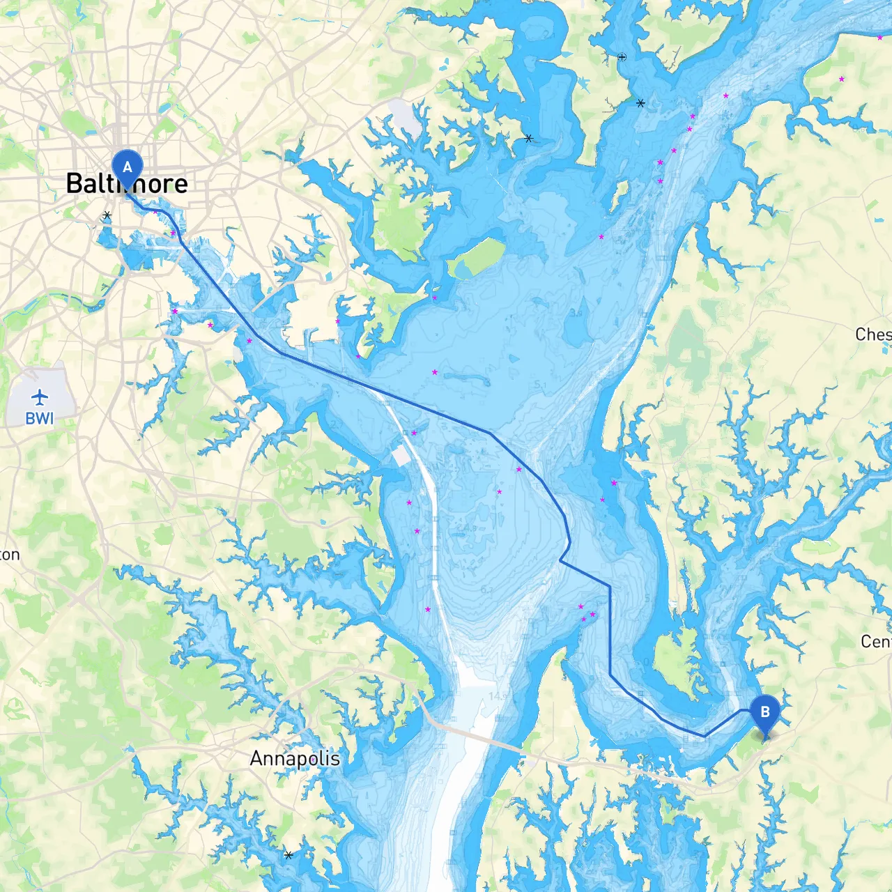 Baltimore to Queenstown