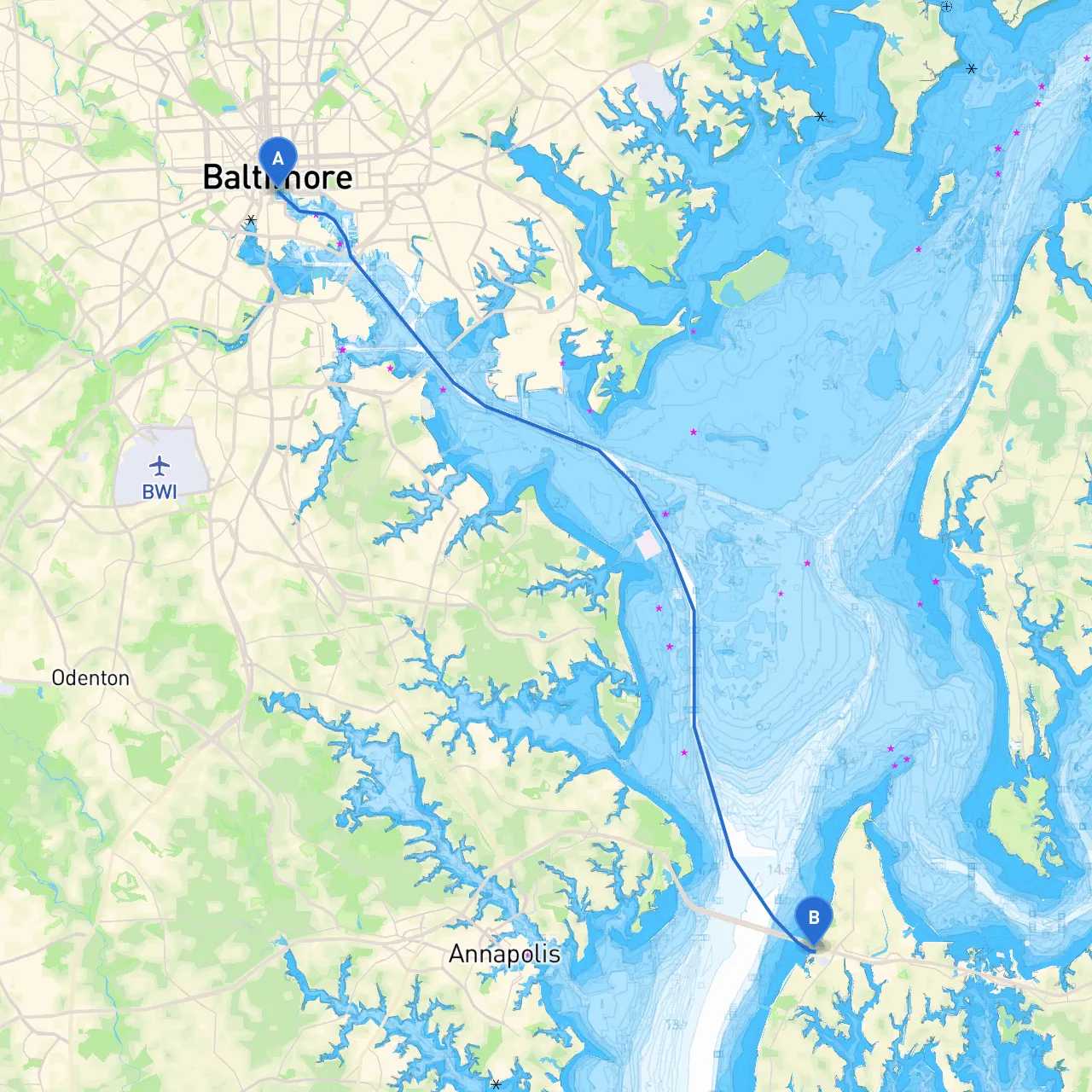 Baltimore to Stevensville