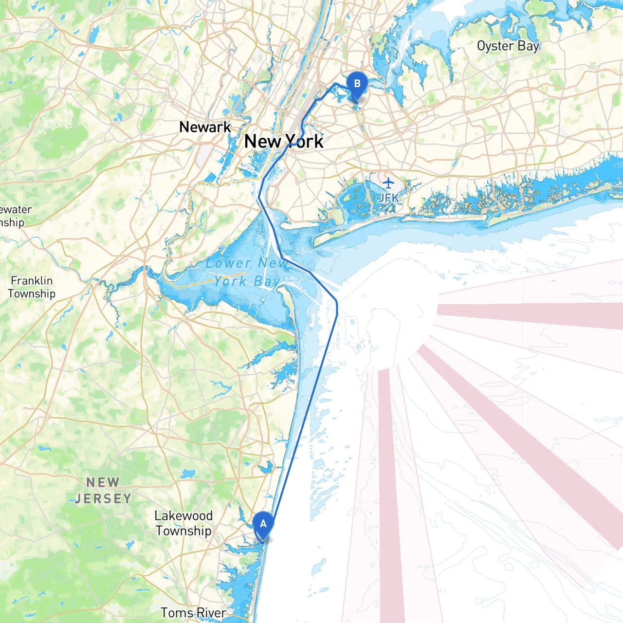 Bay Head to City of New York