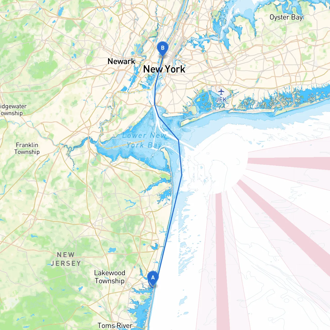 Bay Head to New York