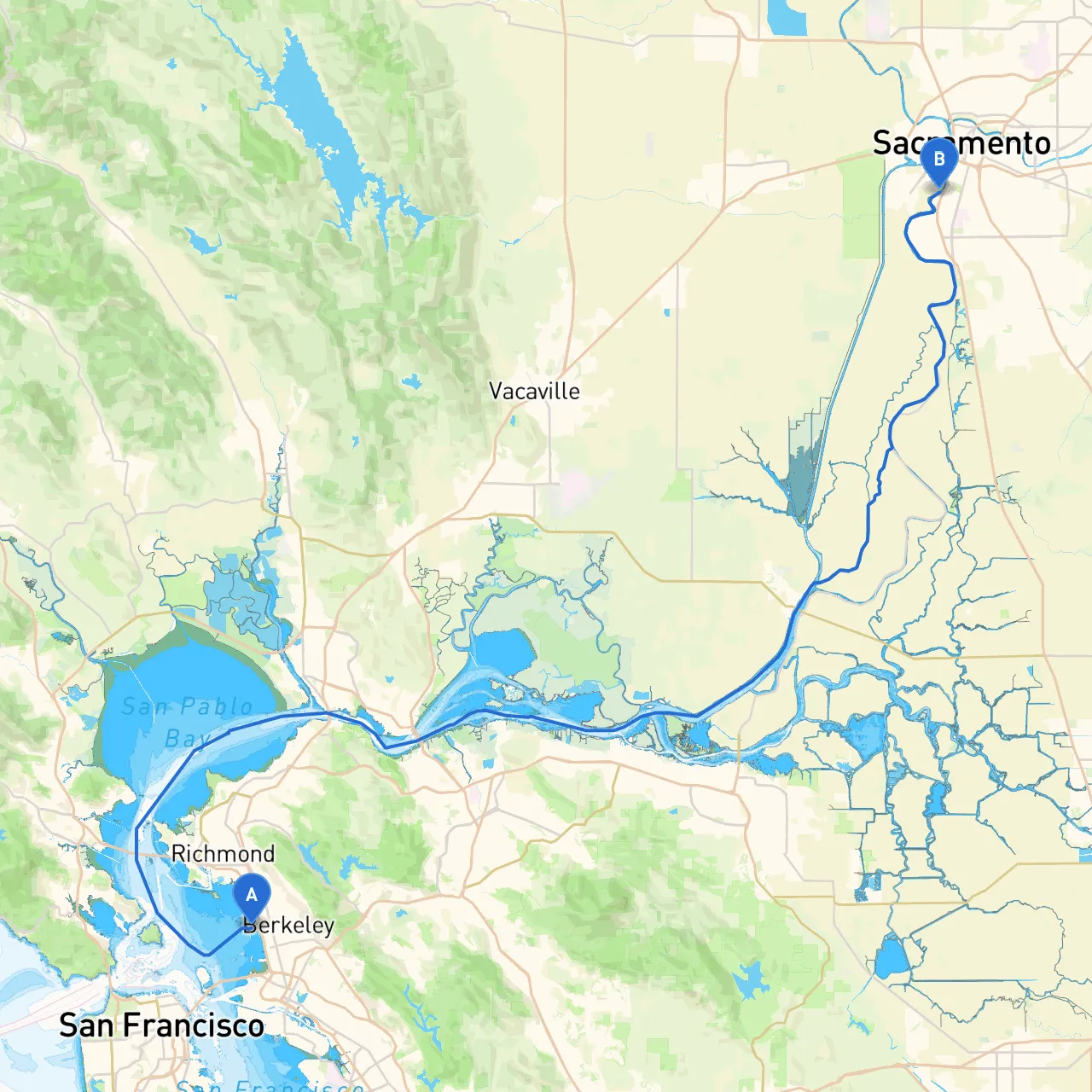 Berkeley to West Sacramento