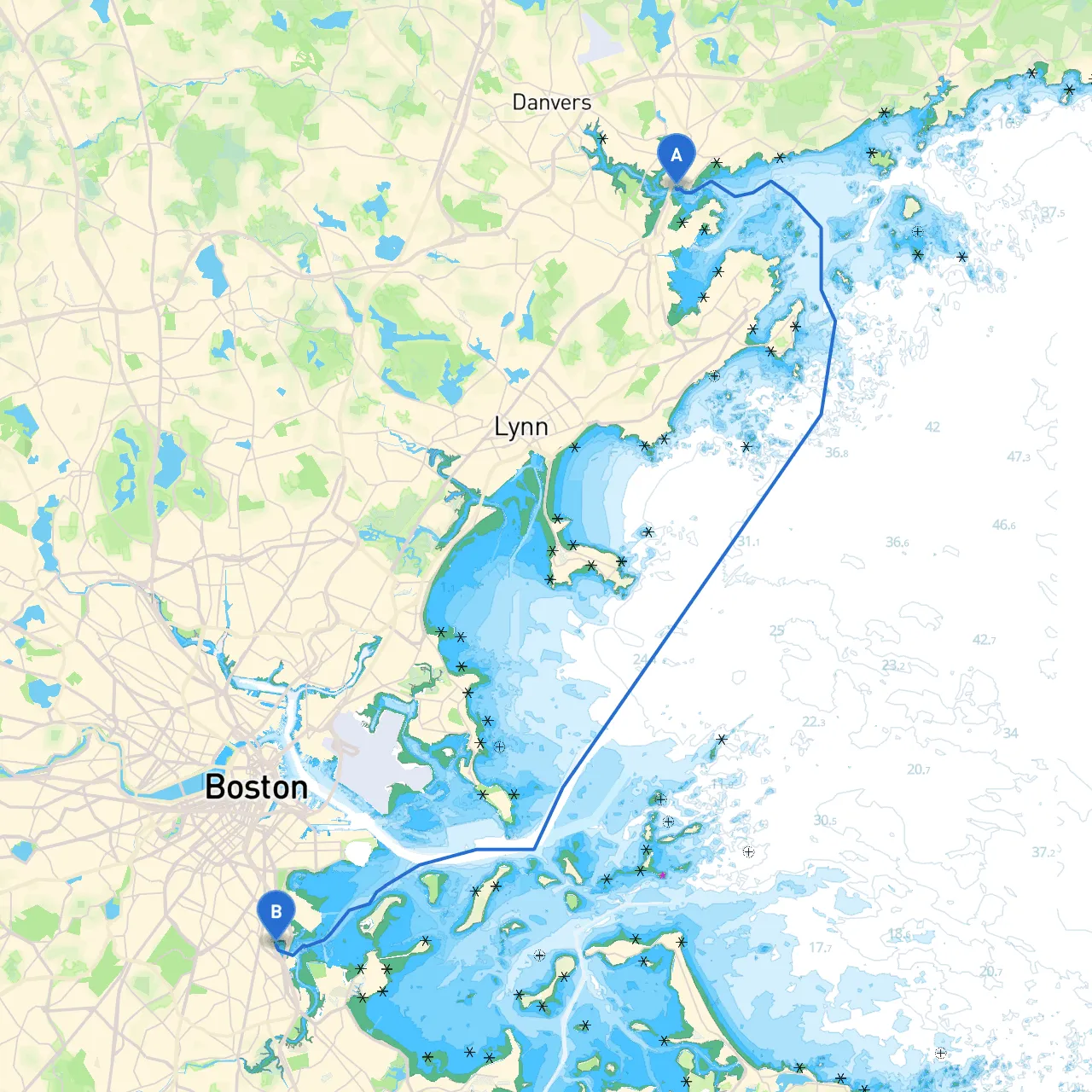 Beverly to Dorchester