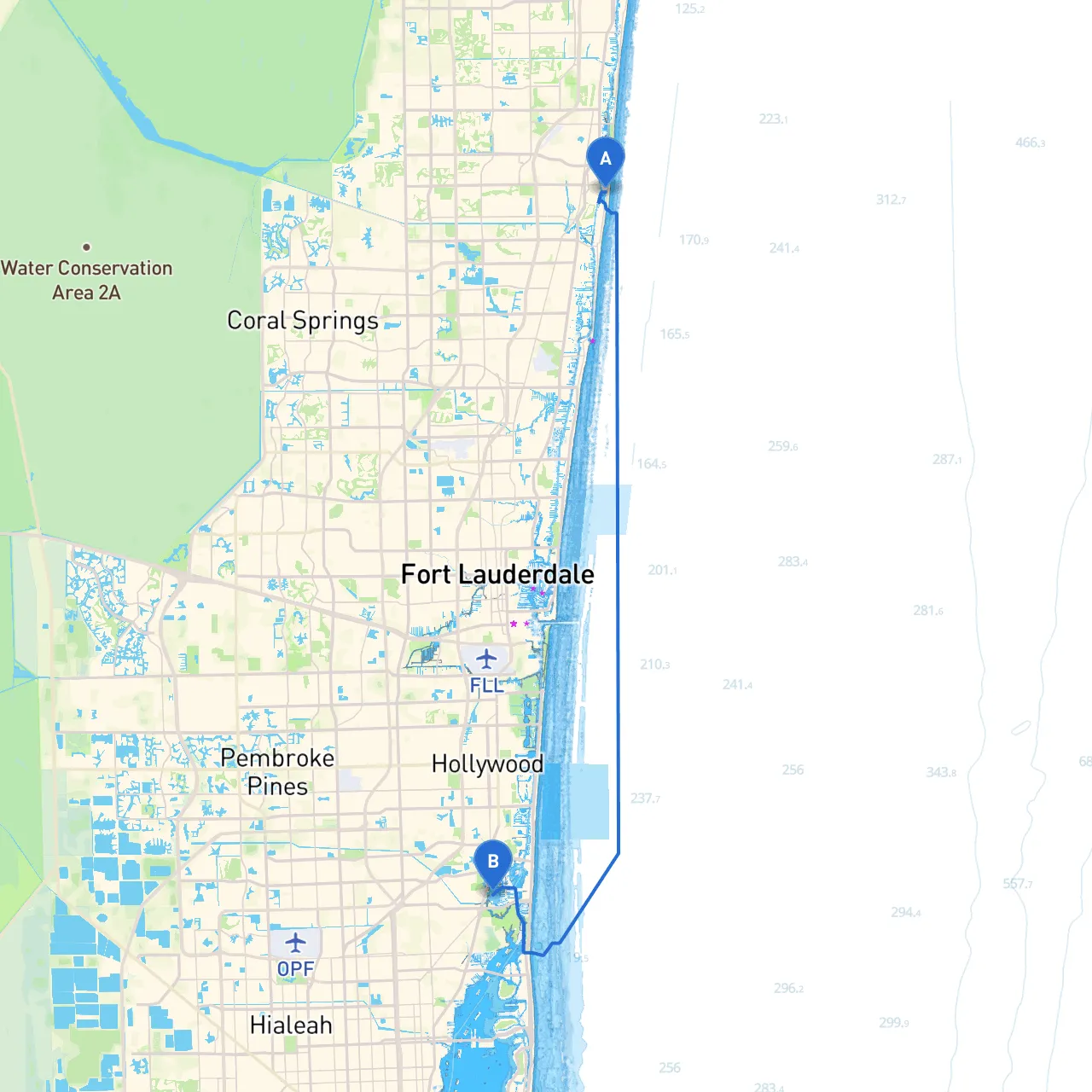 Boca Raton to North Miami Beach