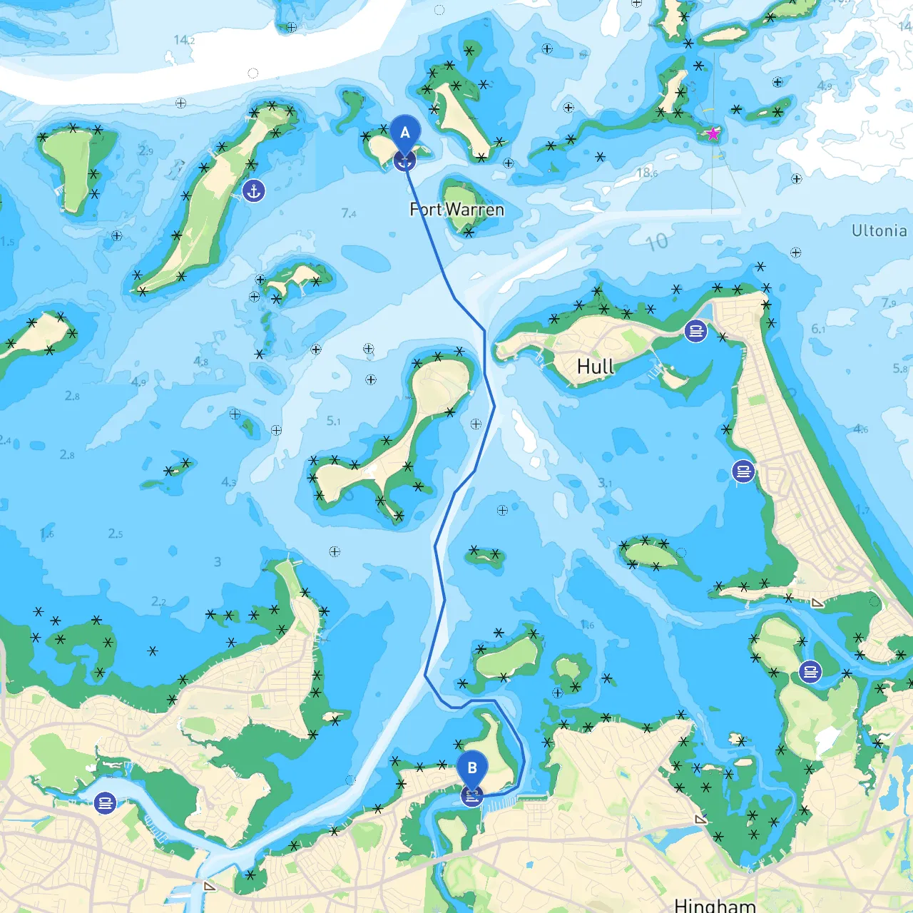 Boston to North Weymouth