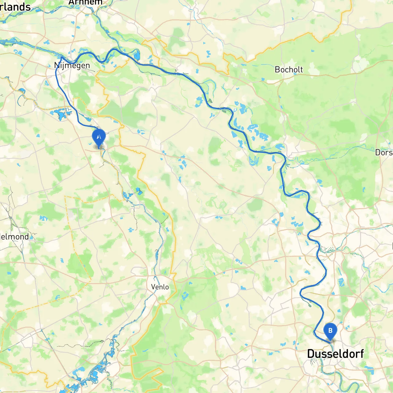 Boxmeer to Dusseldorf