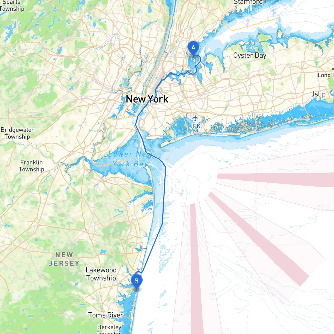 Bronx to Mantoloking