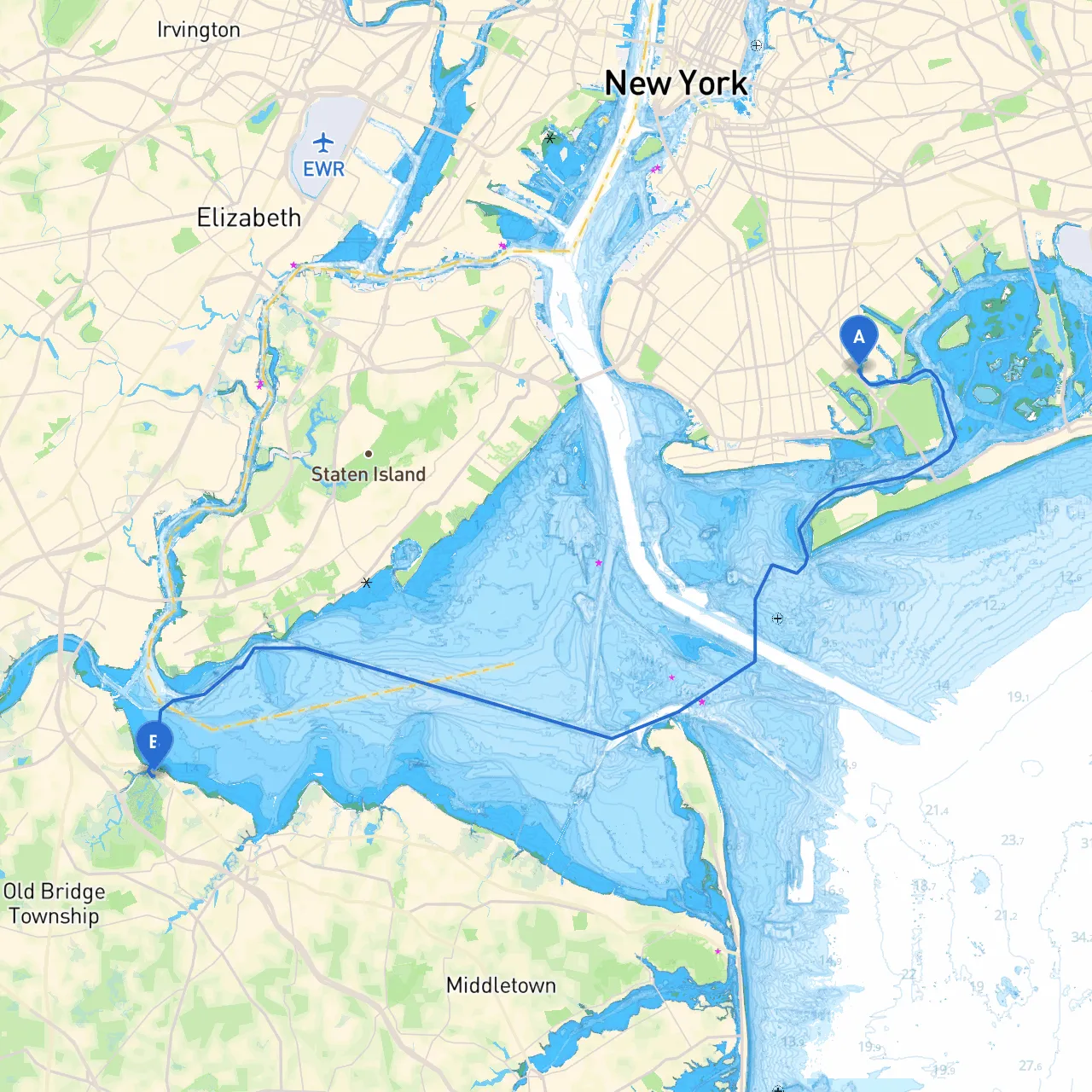 Brooklyn to Laurence Harbor