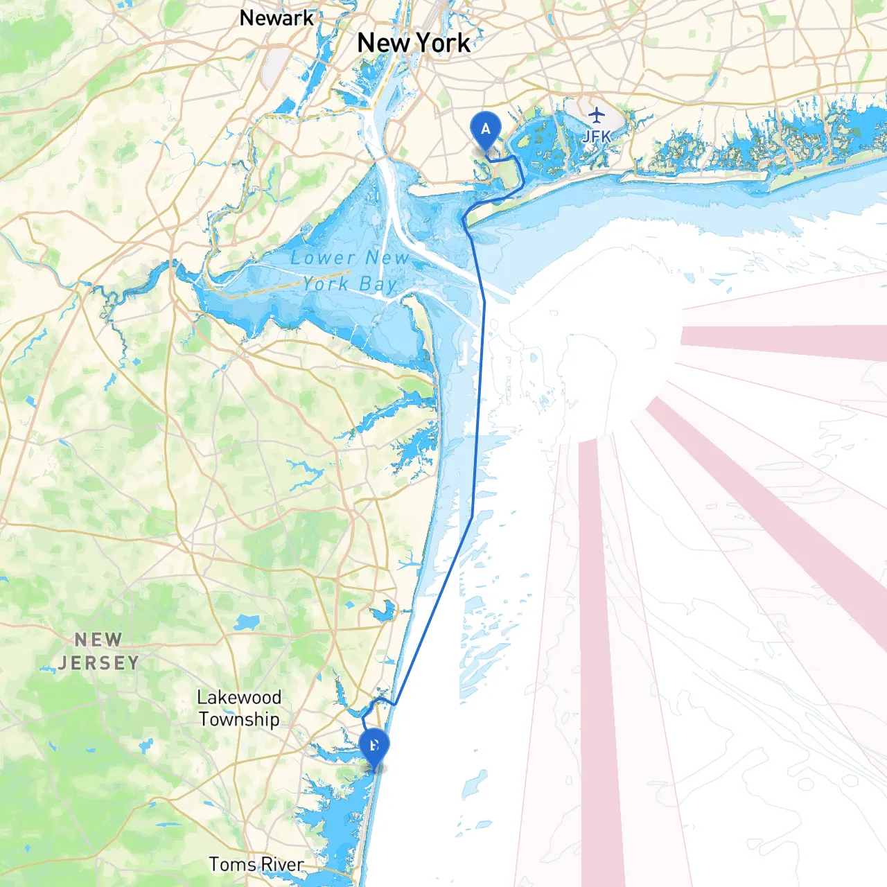 Brooklyn to Mantoloking