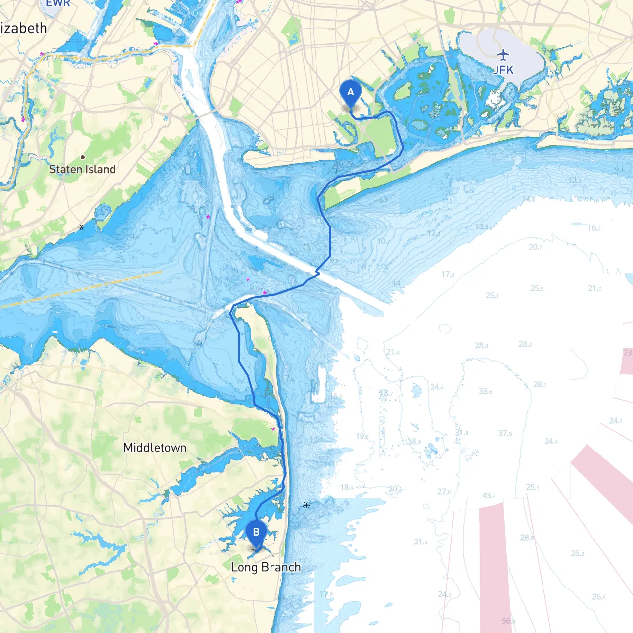 Brooklyn to Oceanport