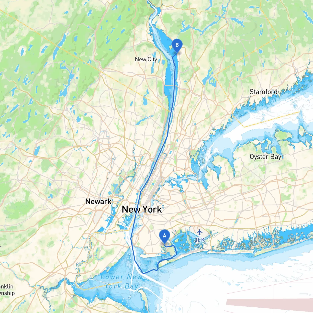 Brooklyn to Ossining