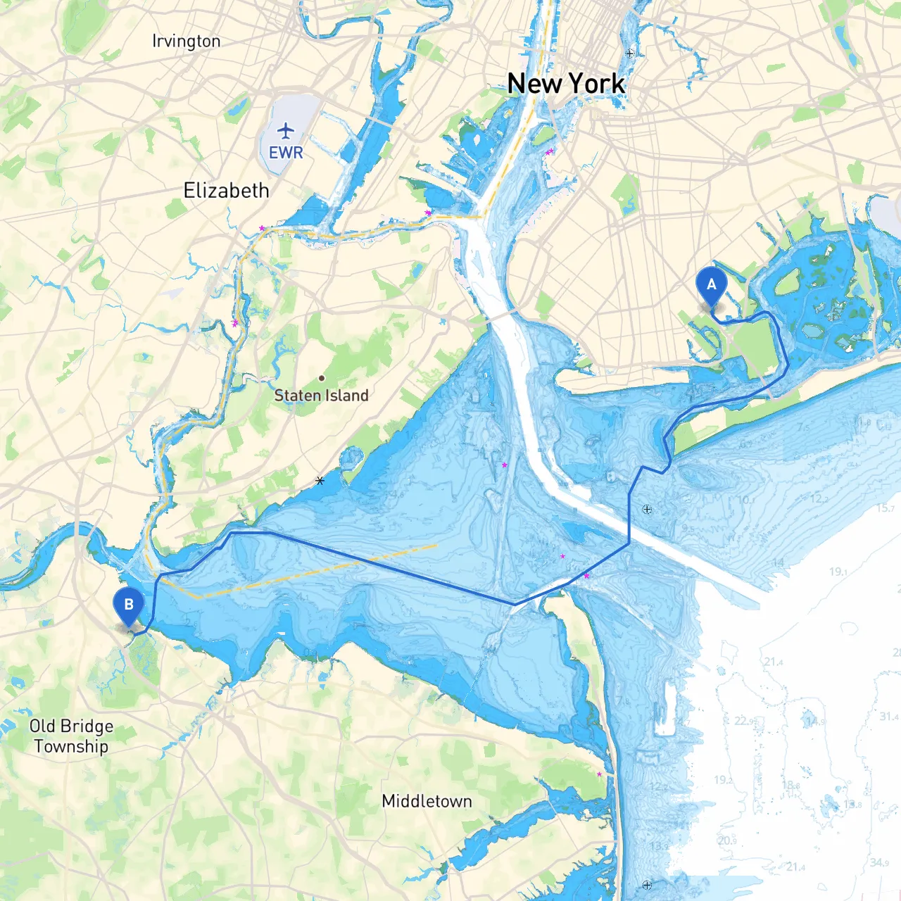 Brooklyn to South Amboy