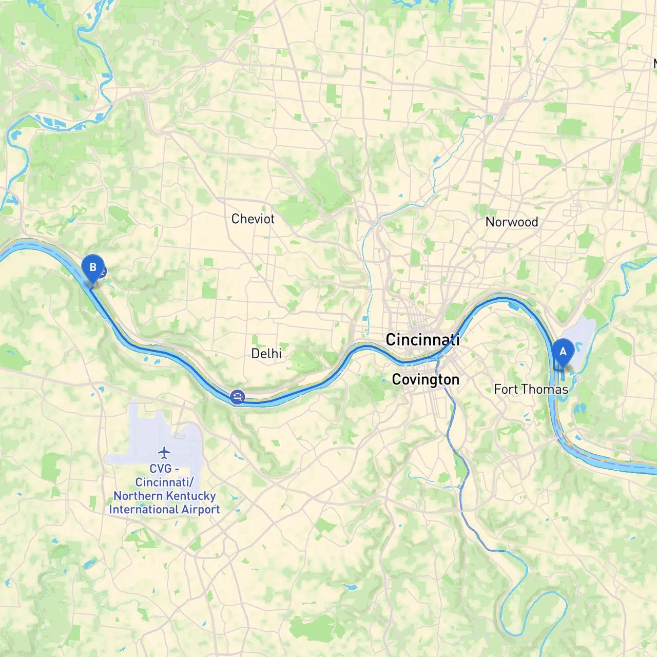 Cincinnati to Cincinnati