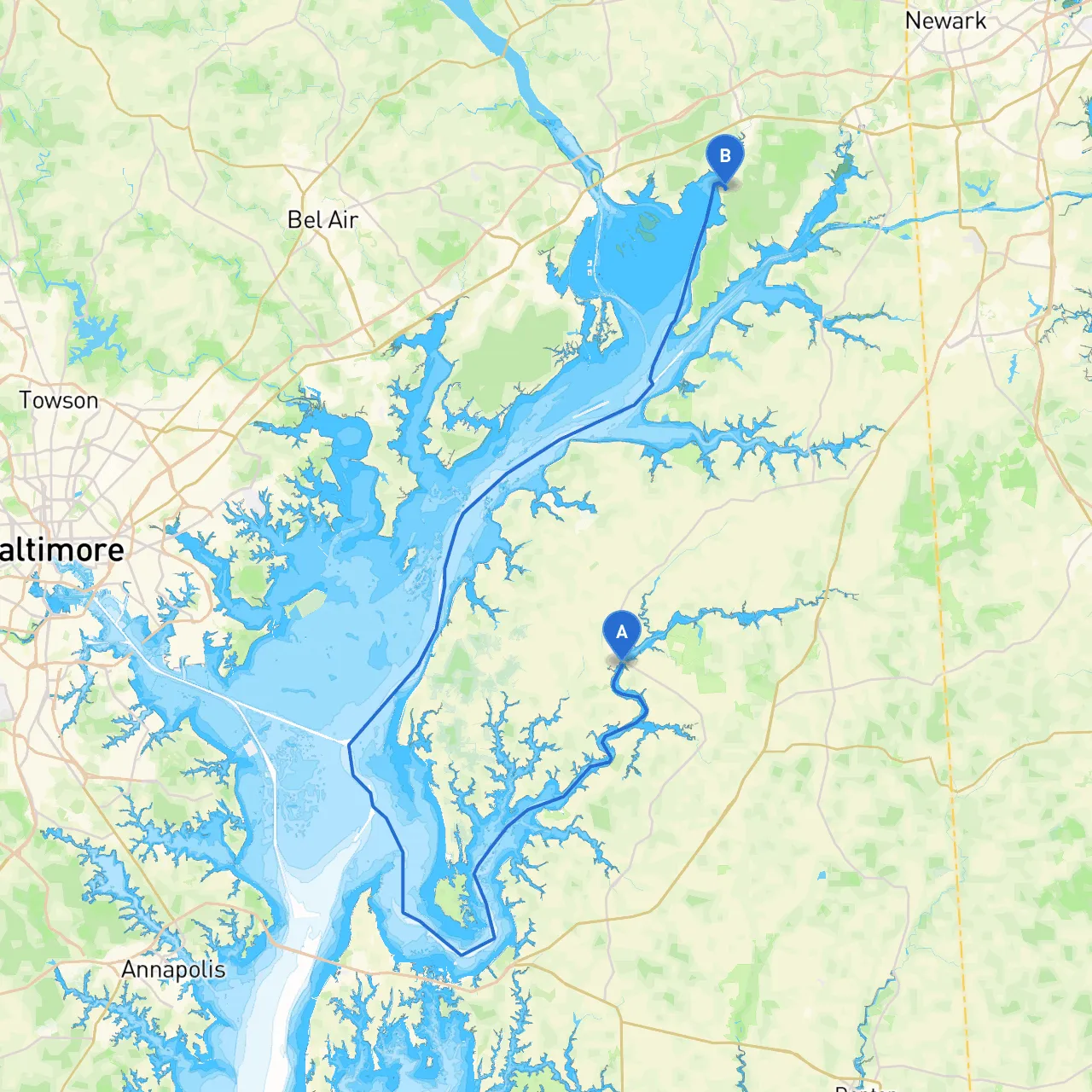 Chestertown to North East