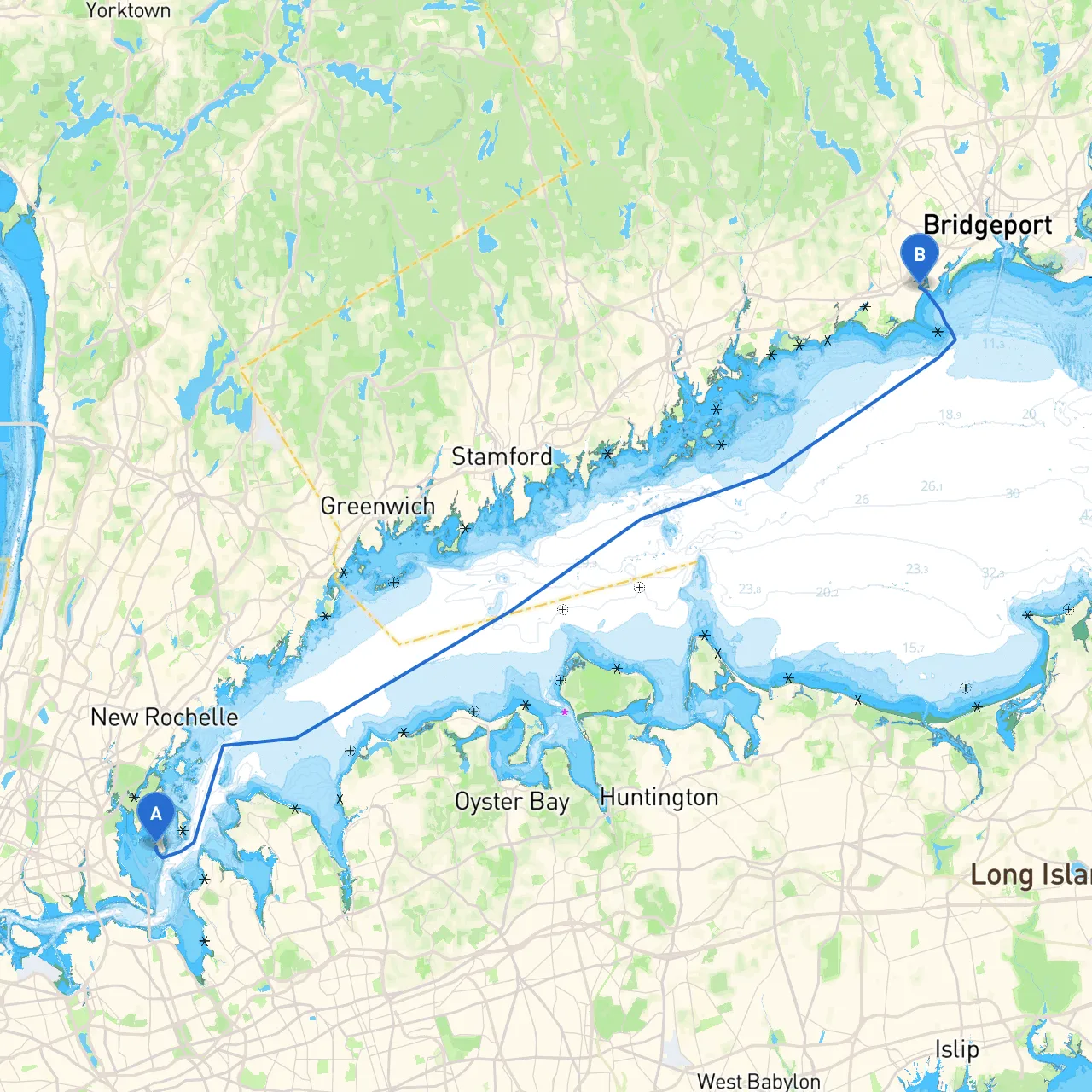 City Island to Fairfield
