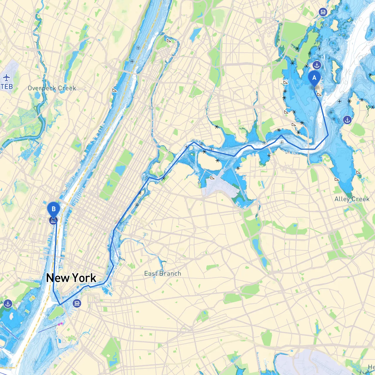 City Island to Hoboken