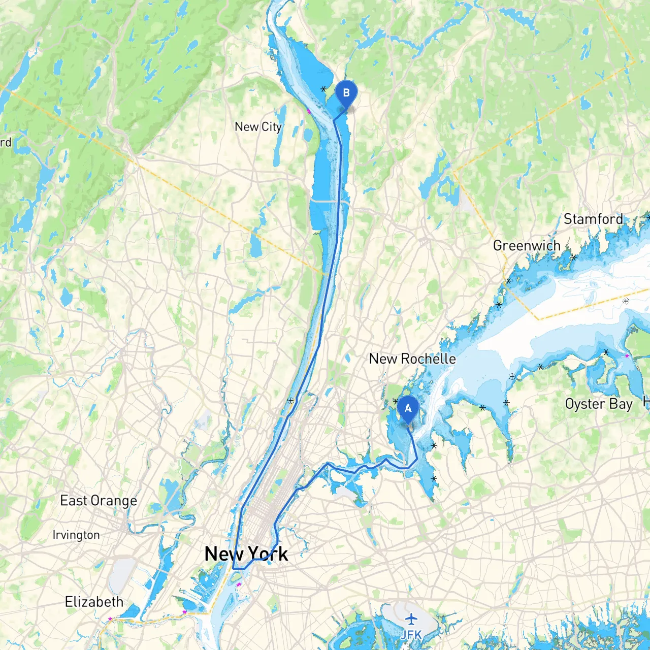 City Island to Ossining