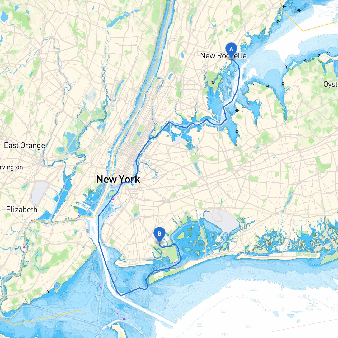 City of New Rochelle to Brooklyn