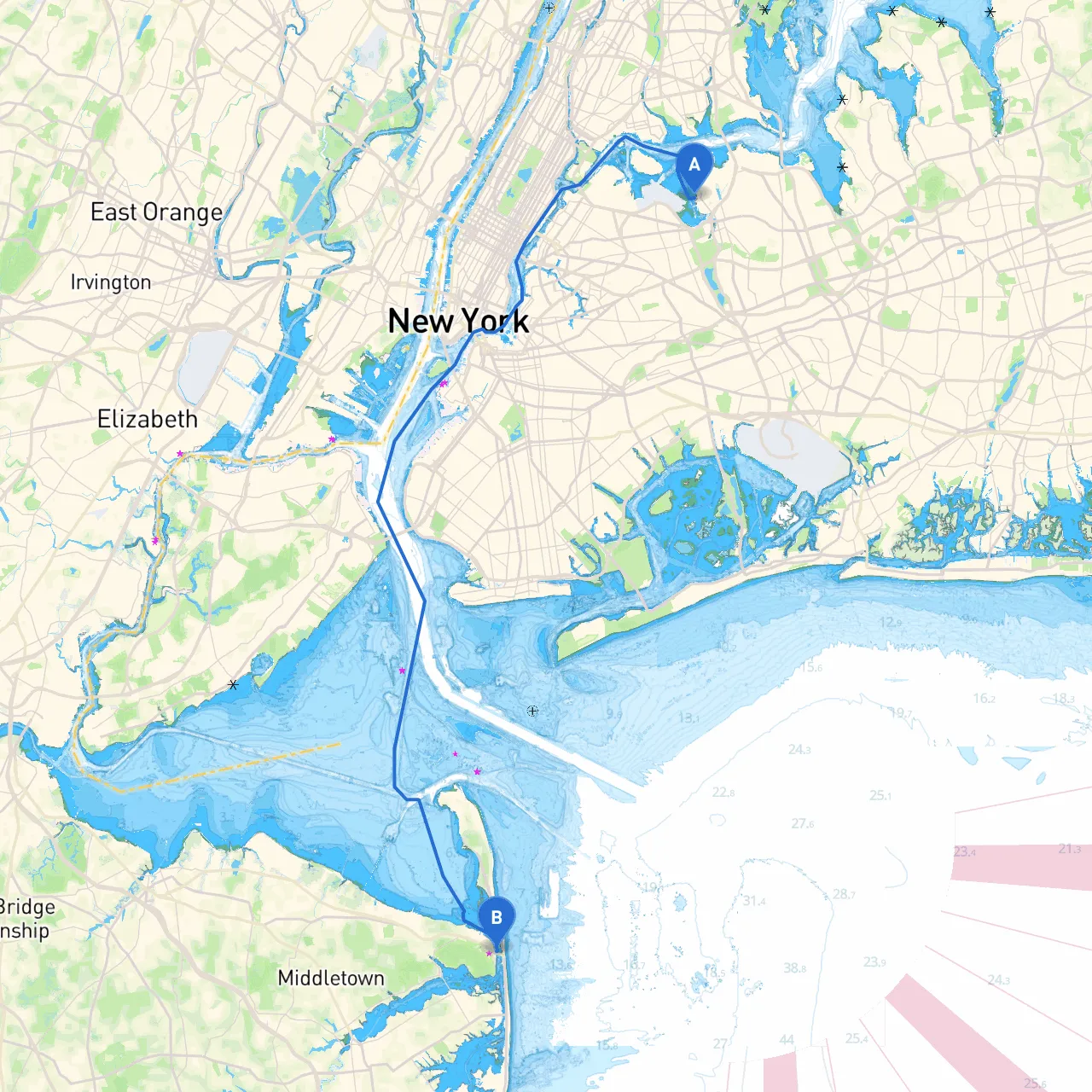 City of New York to Highlands