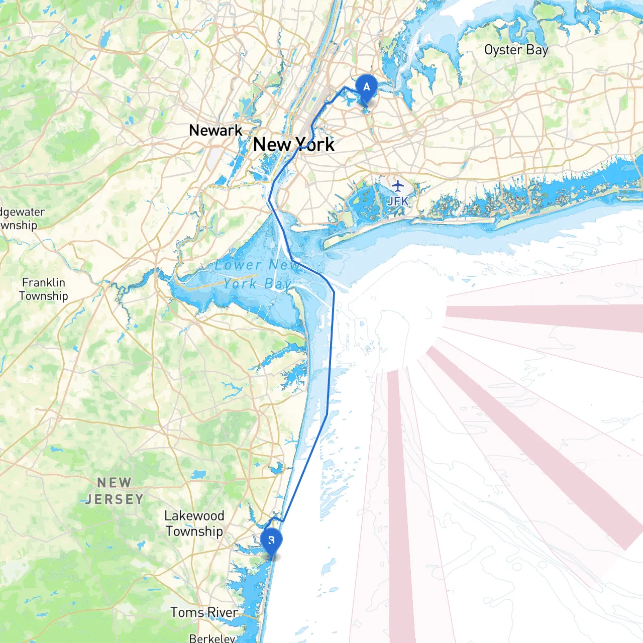 City of New York to Mantoloking