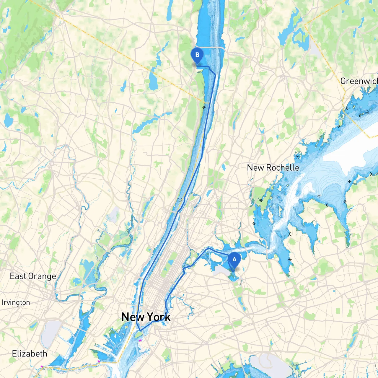 City of New York to Piermont