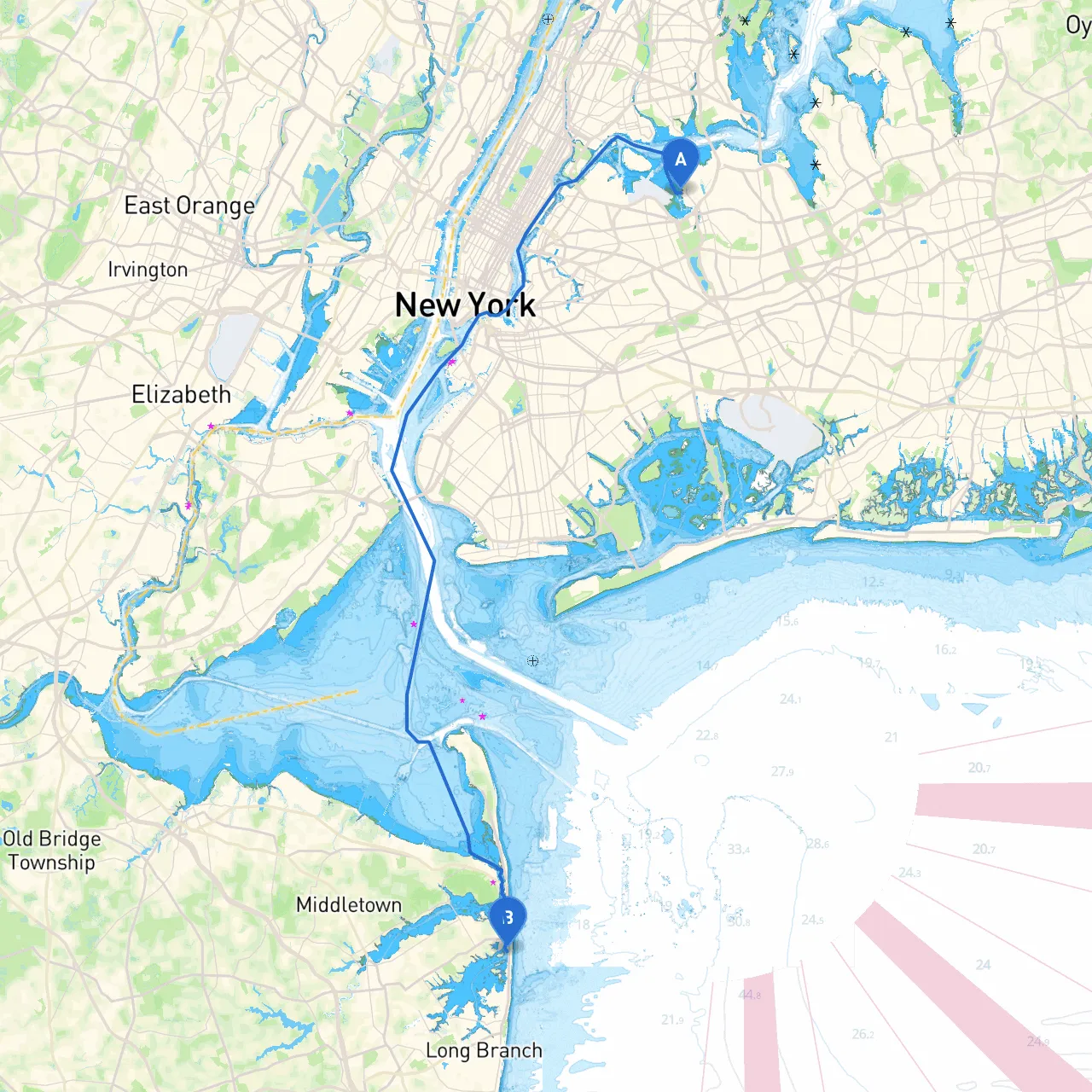 City of New York to Sea Bright